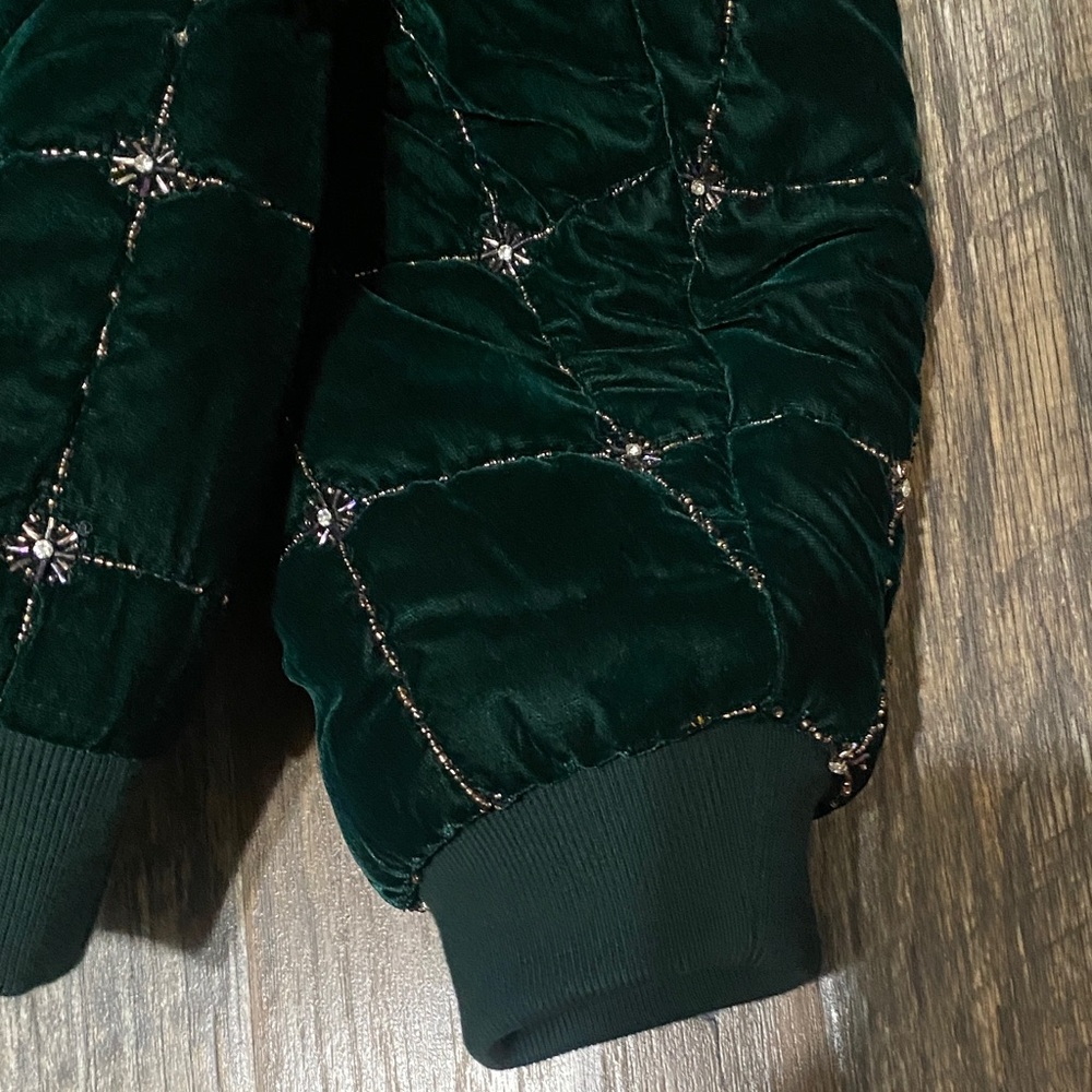 KITH MENS Green BEADED VELVET Jacket - Picture 9 of 11